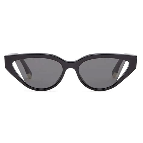 fendi clear runway cat-eye tinted sunglasses|fendi sunglasses women cat eye.